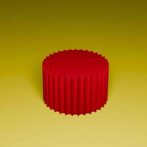 Inward fluted cylinder